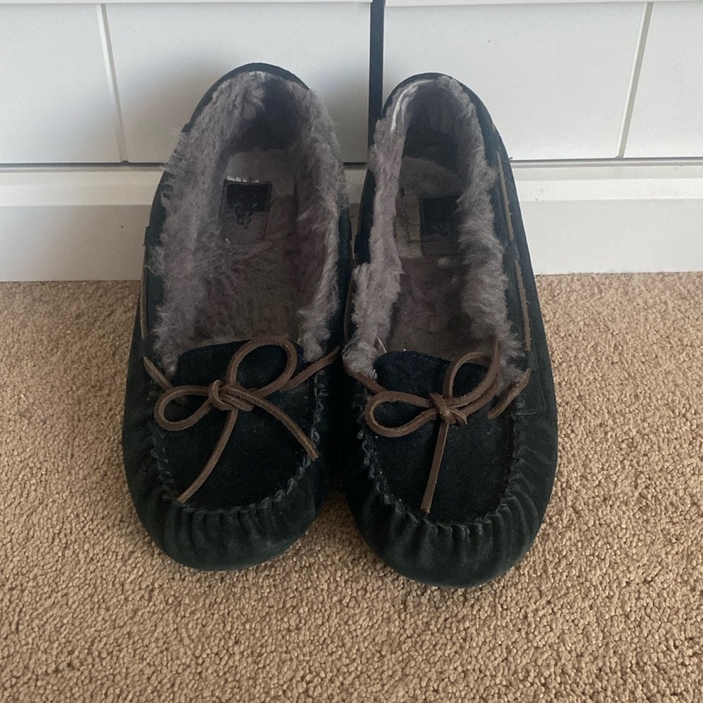 UGG Black Moccasin Slippers